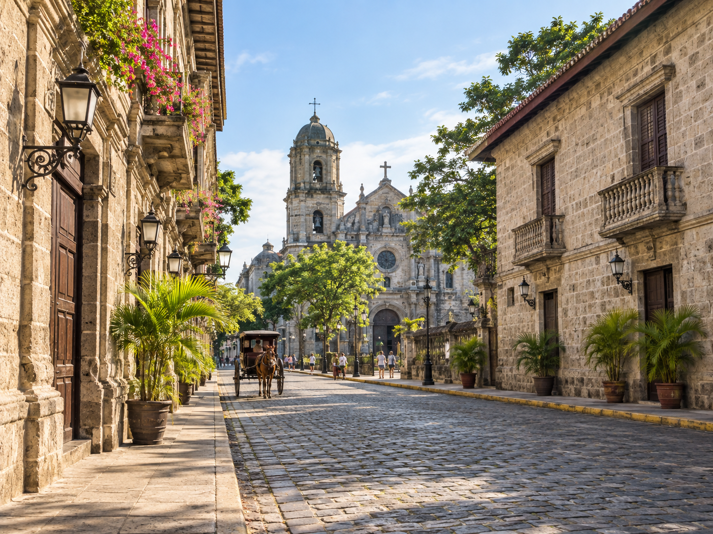 Historic Intramuros district in Manila